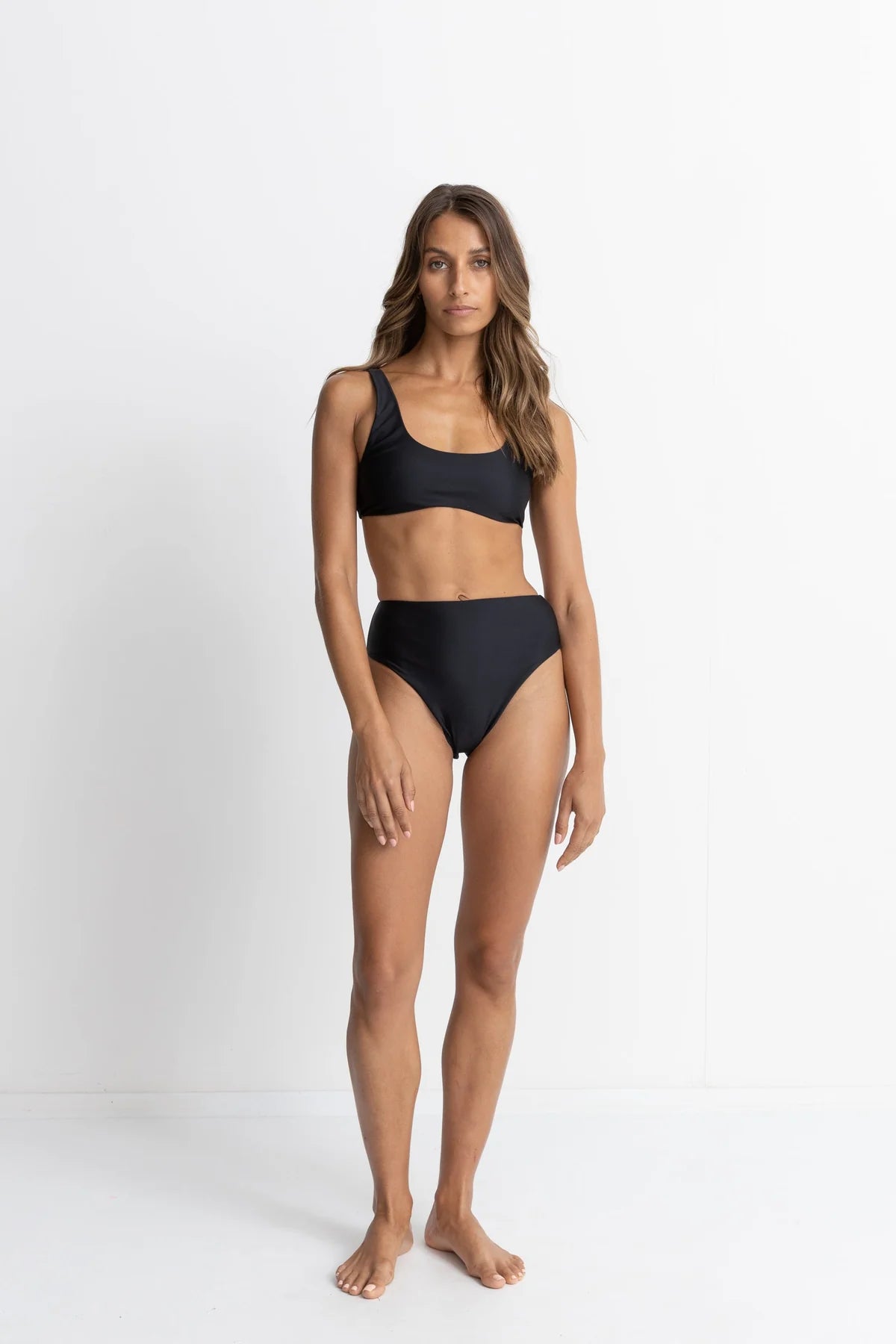 Rhythm Classic Crop Top Black