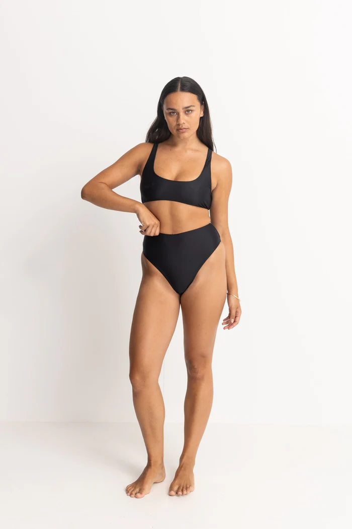 Rhythm Classic Crop Top Black