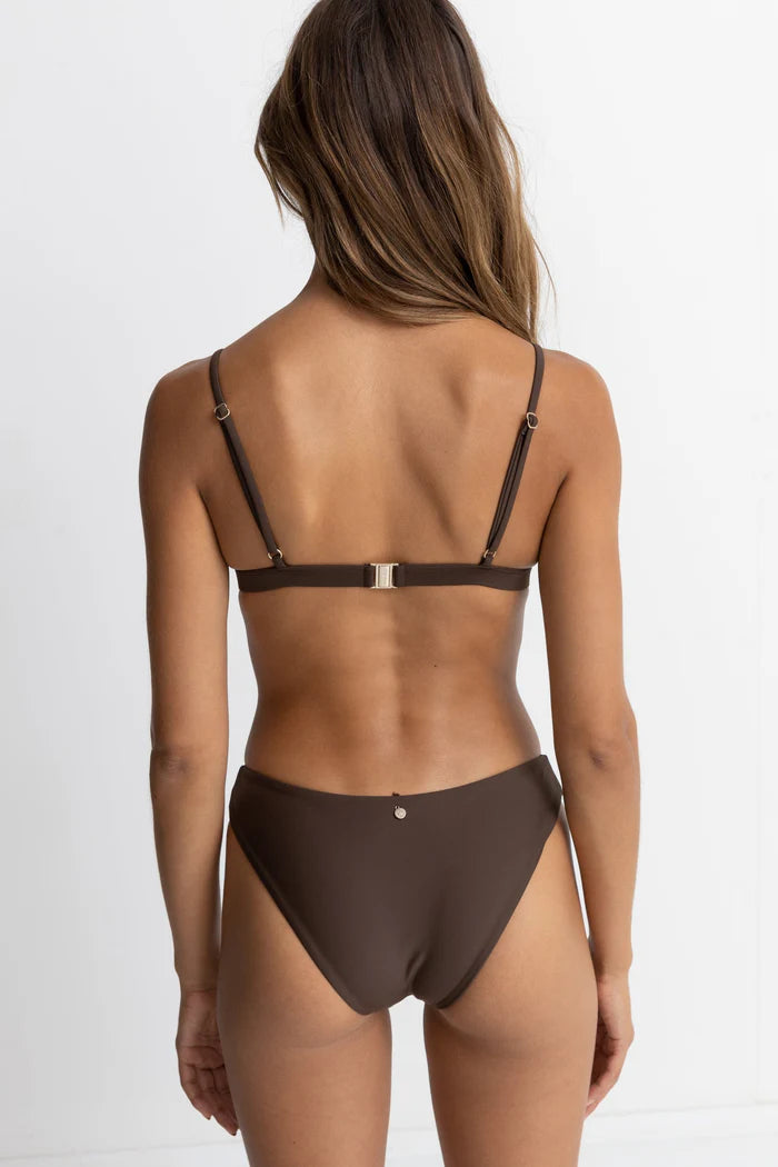 Rhythm Classic Bralette top Chocolate
