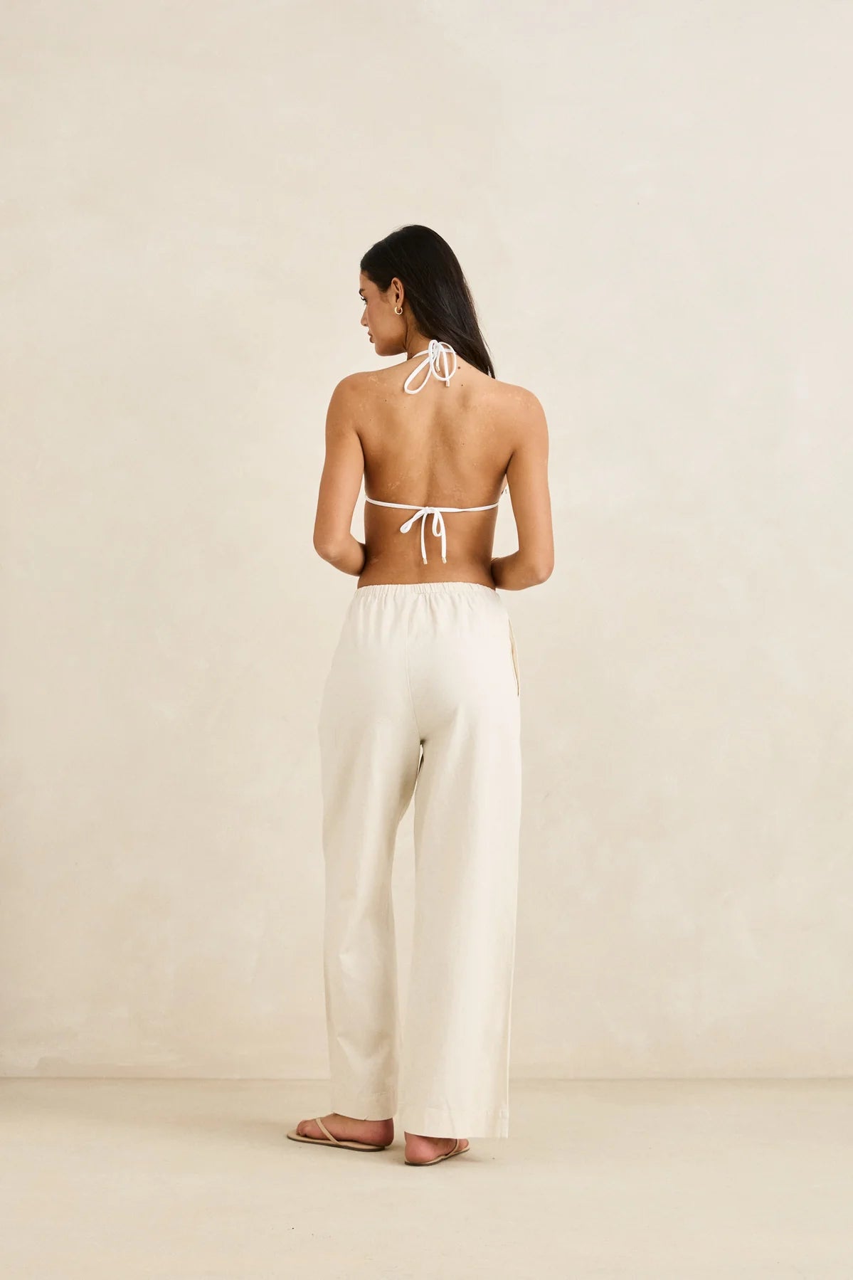 Rhythm Classic Drawstring Pant Oat