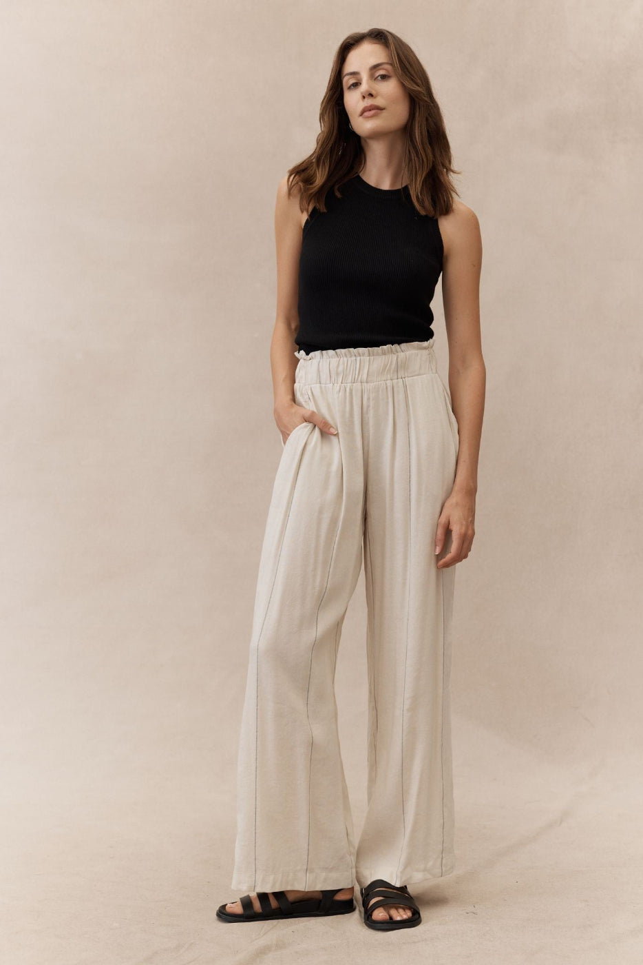 Little Lies Eva Tank Top Black