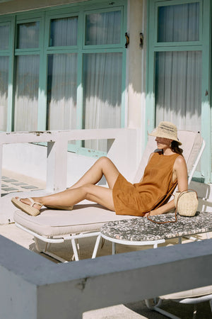 Eb & Ive Miramar Tank Dress Caramel