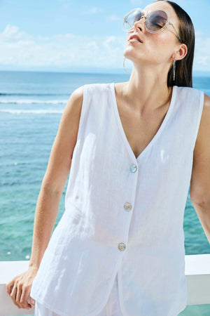 Eb & Ive Miramar Vest White