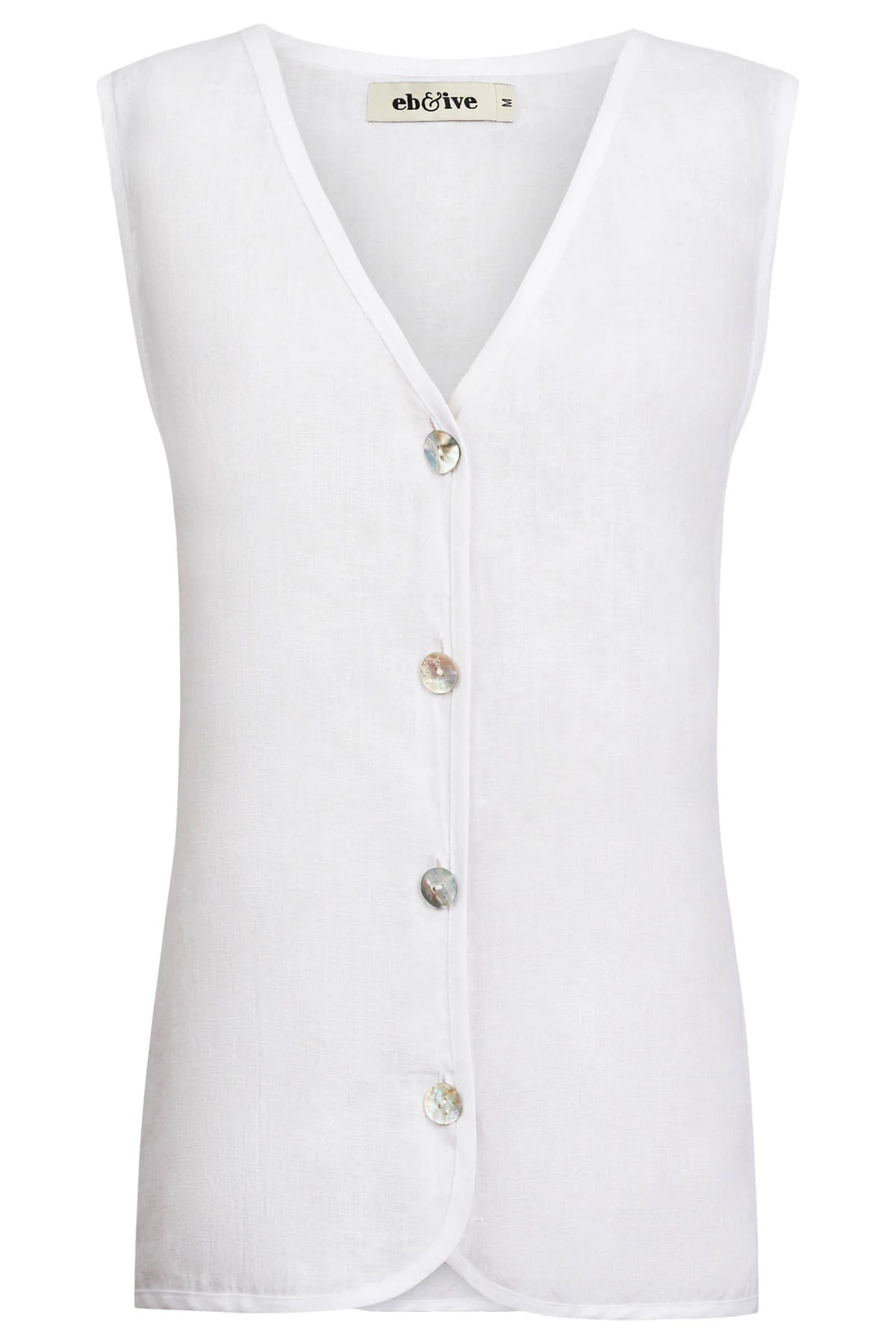 Eb & Ive Miramar Vest White