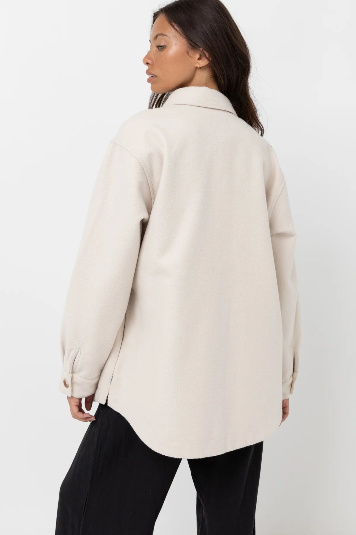 Rhythm Classic Minimal Shacket Oat