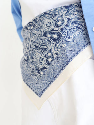 Angels Whisper Indie Paisley Bandana Blue