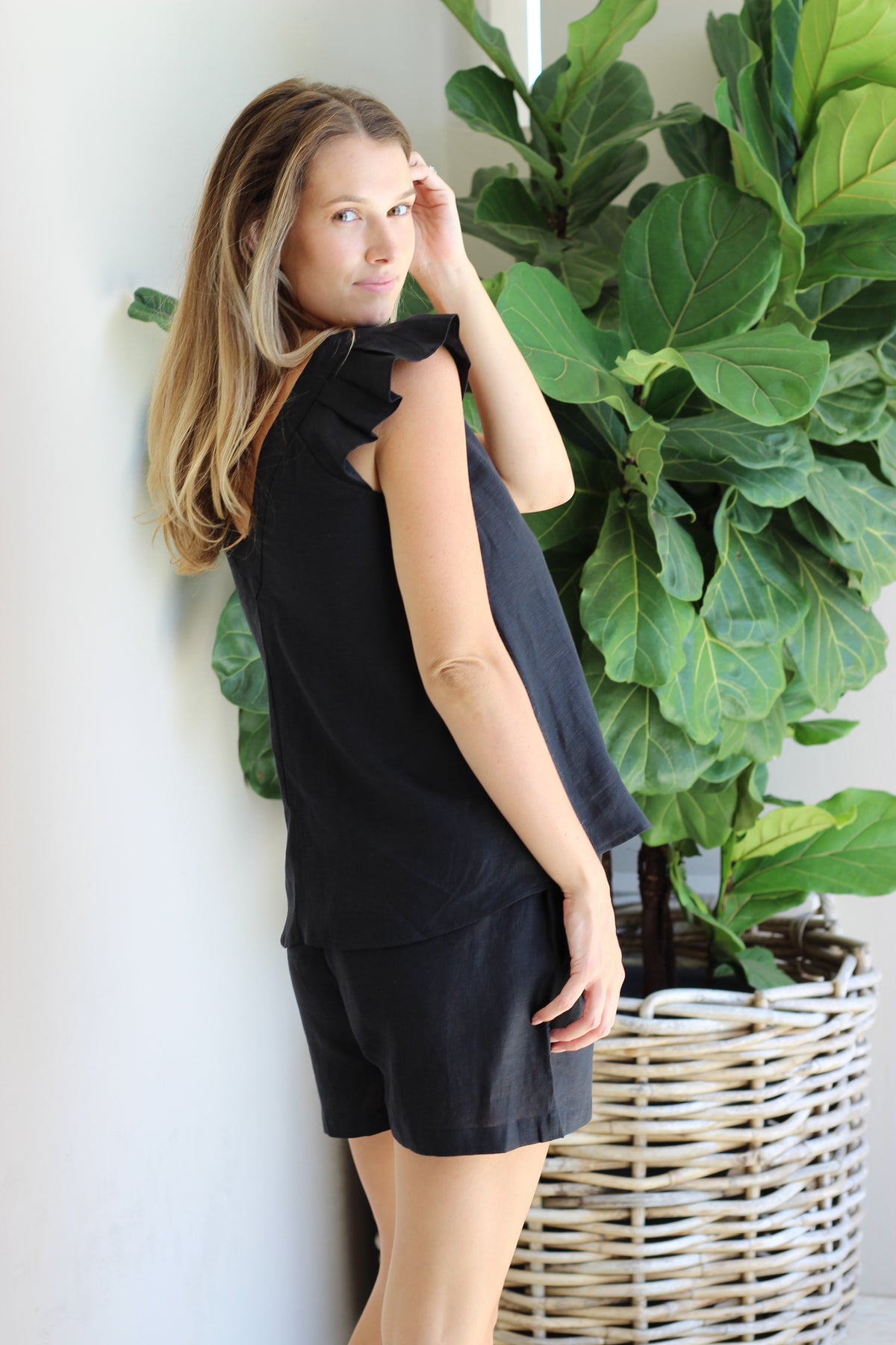 Haven Noosa Relaxed Shorts Ebony