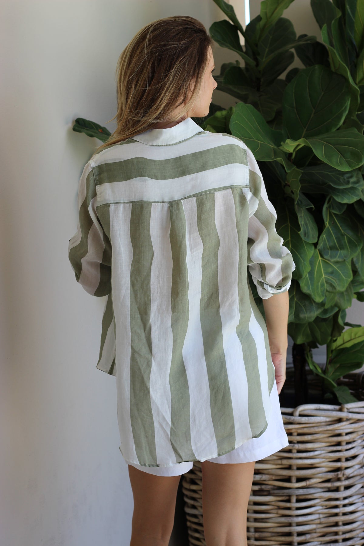 Soul Sparrow Dream Stripe Shirt Green