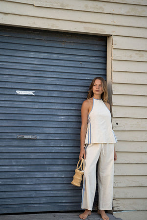 Rhythm Tinker Stripe Pant Cream