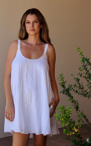 Eb & Ive Indica Tank Mini Dress Salt/Rust