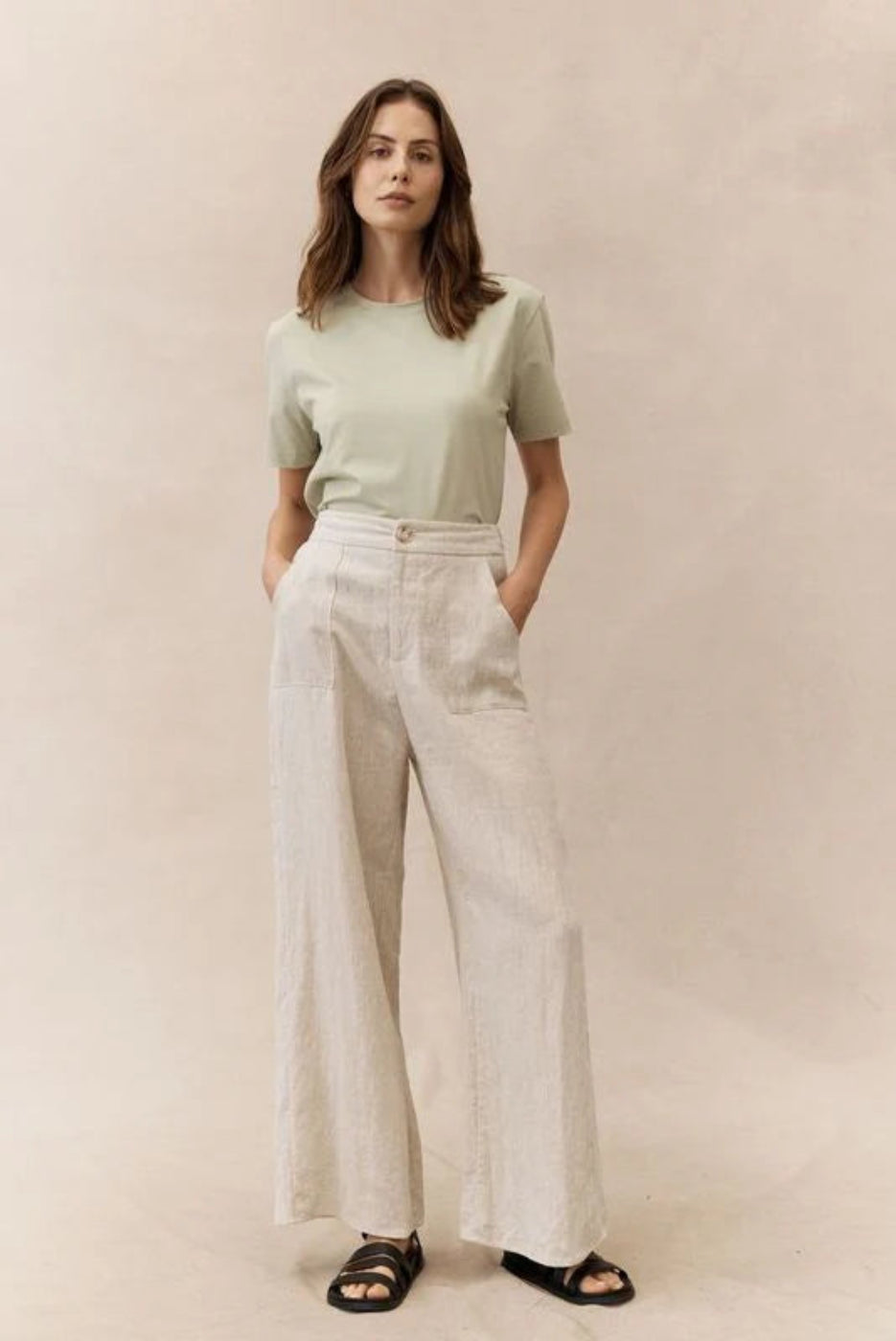 Little Lies Jude Linen Pants Natural