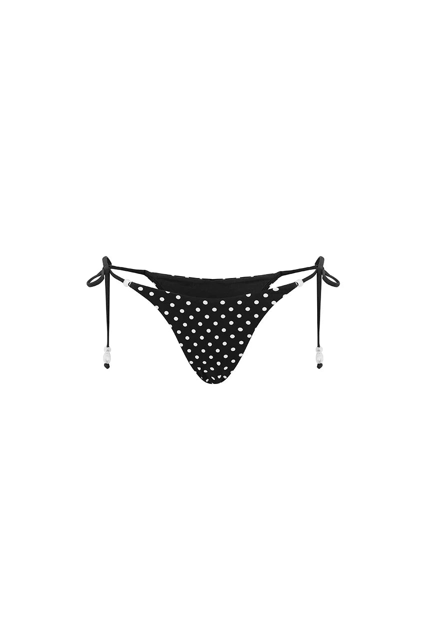 Runaway Lia Pant Black Polka Dot