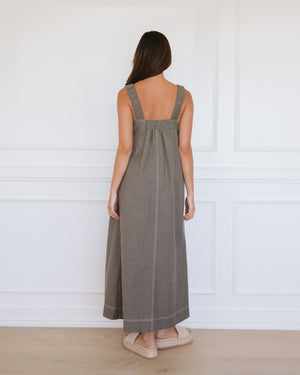 Label of Love Stitched Maxi Dress Khaki