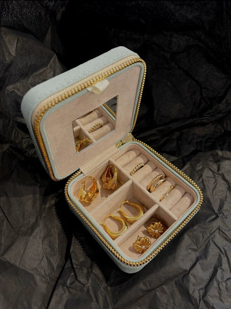 Lustre & Sage Travel Jewellery Box