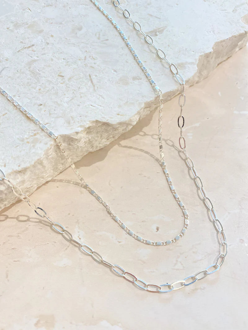 Angels Whisper Fine Layered Sterling Silver Plated Necklace