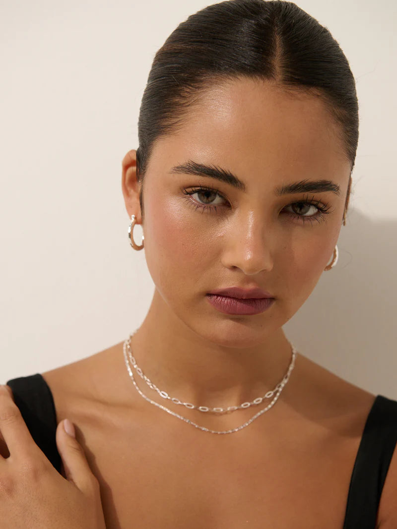 Angels Whisper Fine Layered Sterling Silver Plated Necklace