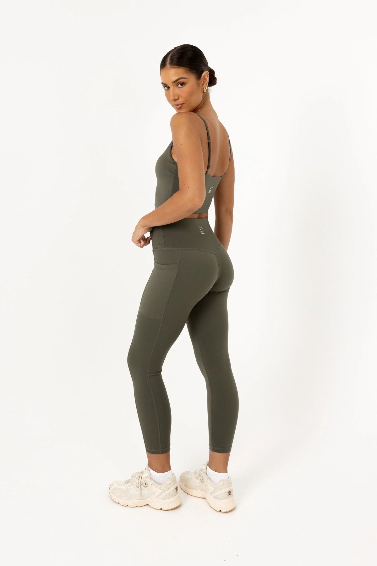 Noosa Active Premium 7/8th Length Leggings Olive