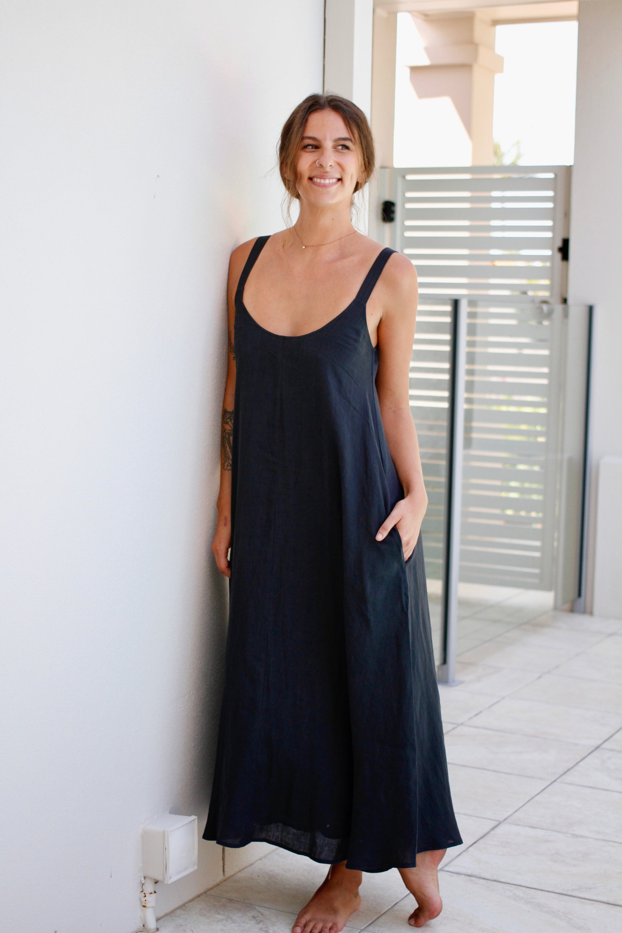 Eb & Ive Indica Tank Maxi Ebony