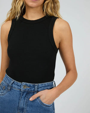 Silent Theory Pia Tank Black