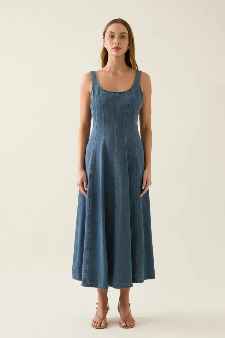 Isle of Mine Sofie Denim Tank Dress Drift