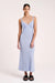 Nude Lucy Roni Cupro Slip Dress Mineral Blue