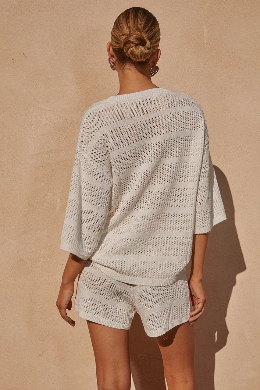 Seven Wonders Samia Top White