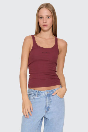 Thrills Minimal Thrills Scoop Tank New Maroon