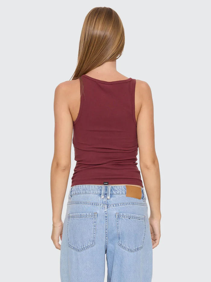 Thrills Minimal Thrills Scoop Tank New Maroon