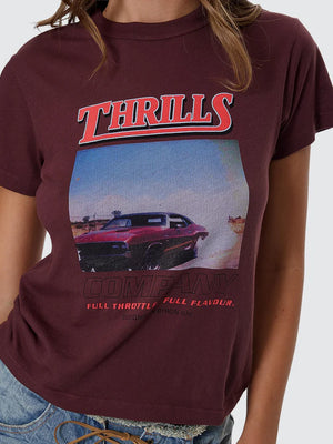Thrills Full Throttle Boy Tee Bitter Chocolate