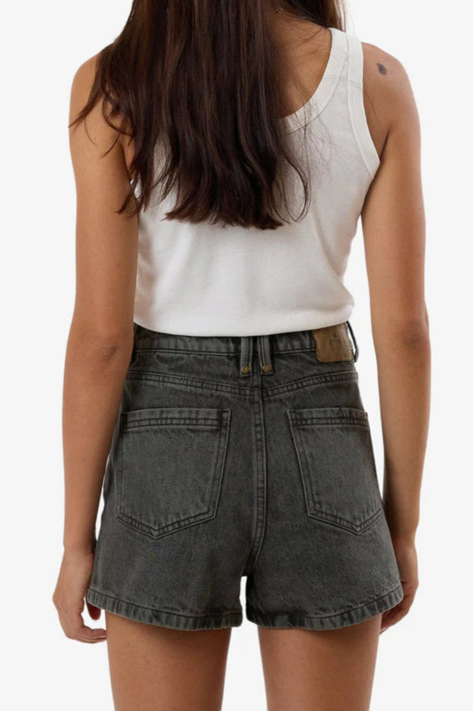 Thrills denim Erica Short Light Canteen Black