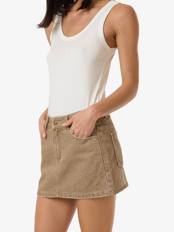 Thrills Denim Sophie Skirt Breen Stonewash