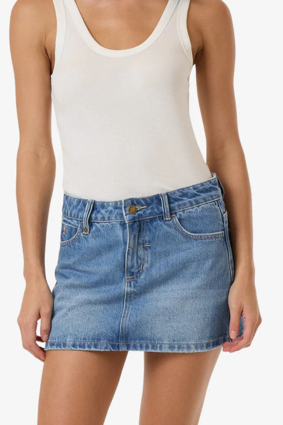 Thrills denim Sophie Skirt Long Ago Blue