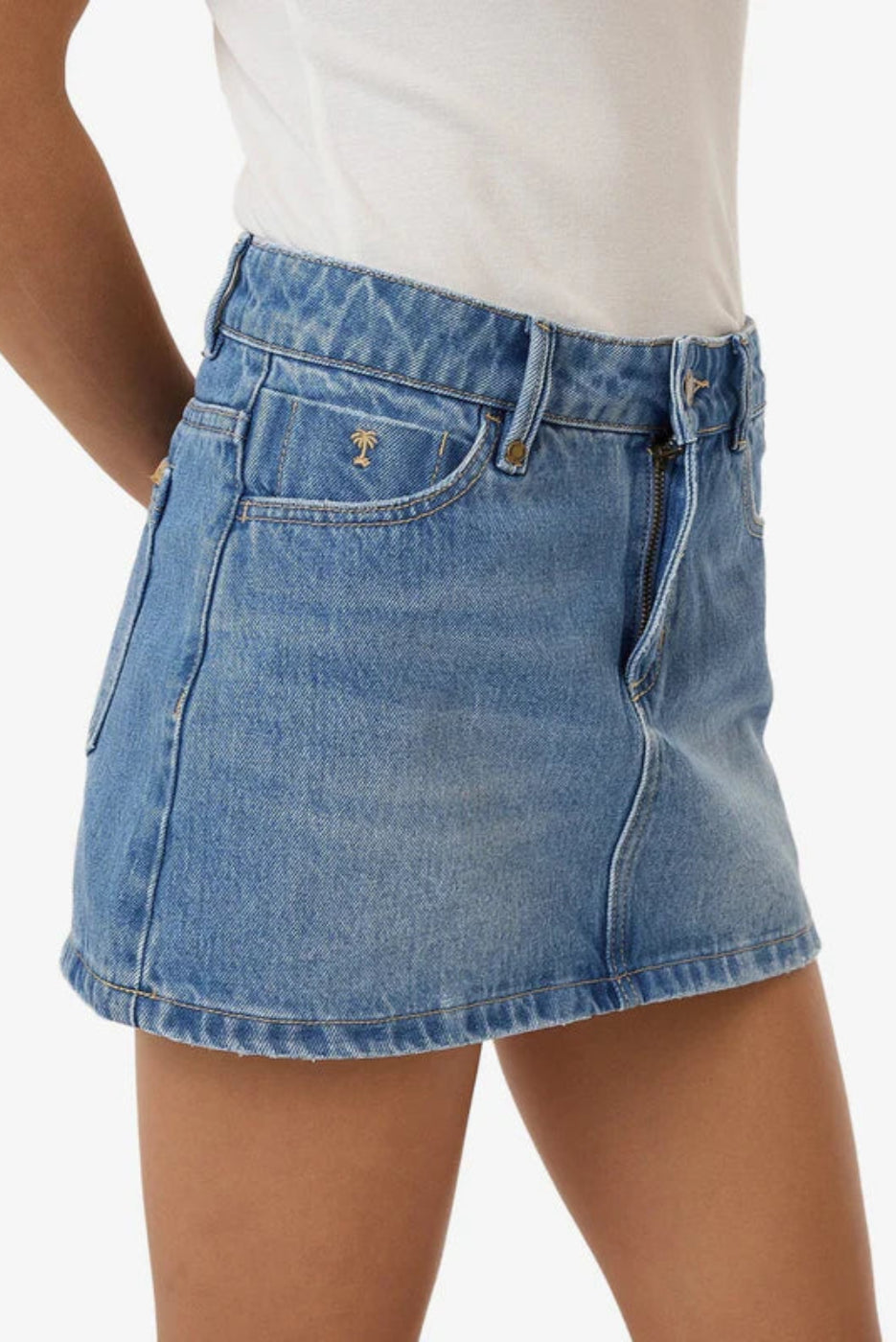 Thrills denim Sophie Skirt Long Ago Blue