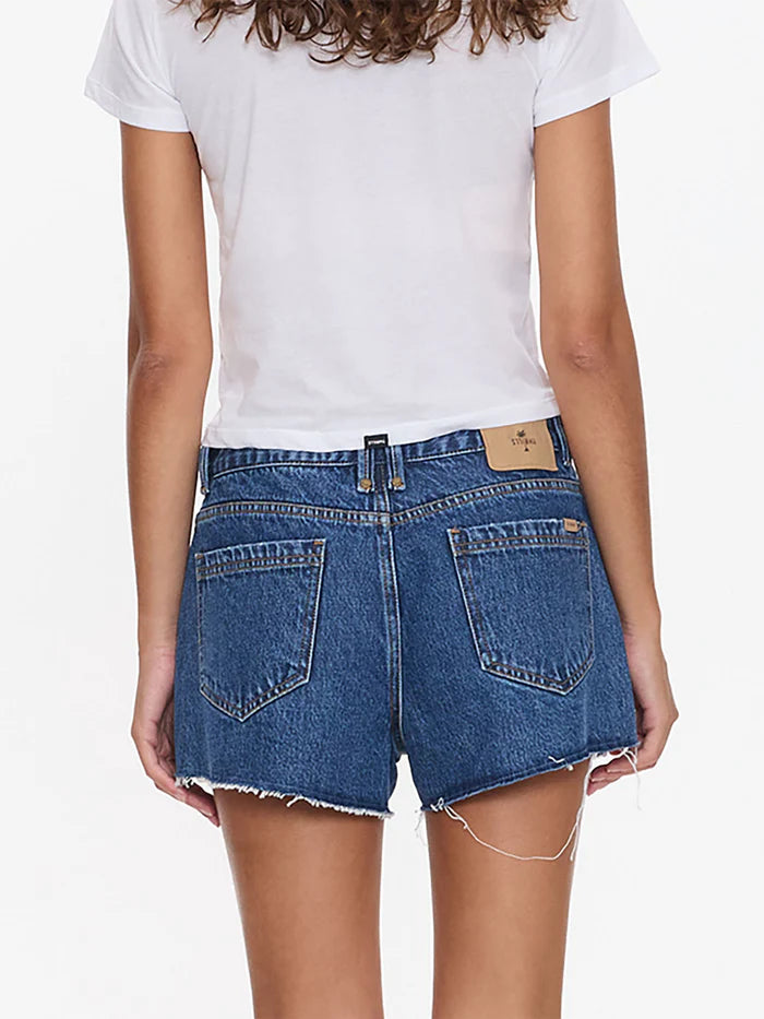 Thrills Lola Low Rise Baggy Short Deep Vintage Blue