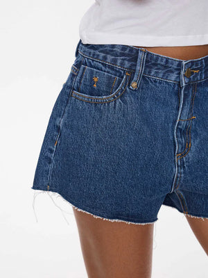 Thrills Lola Low Rise Baggy Short Deep Vintage Blue