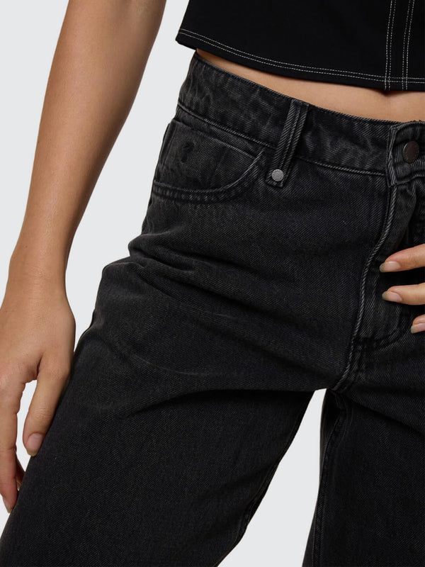 Thrills Billie Low Jean - Ash Black