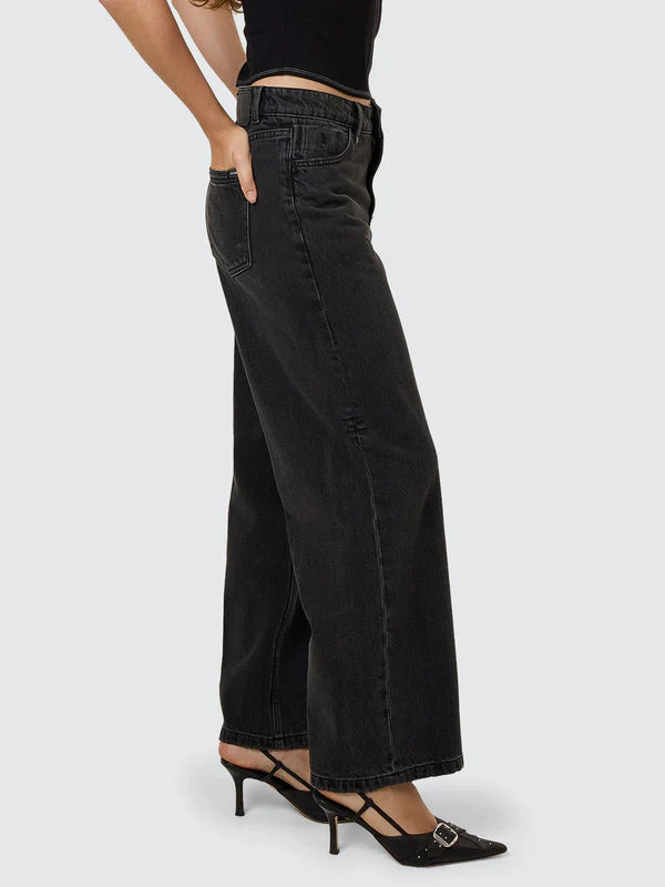 Thrills Billie Low Jean - Ash Black