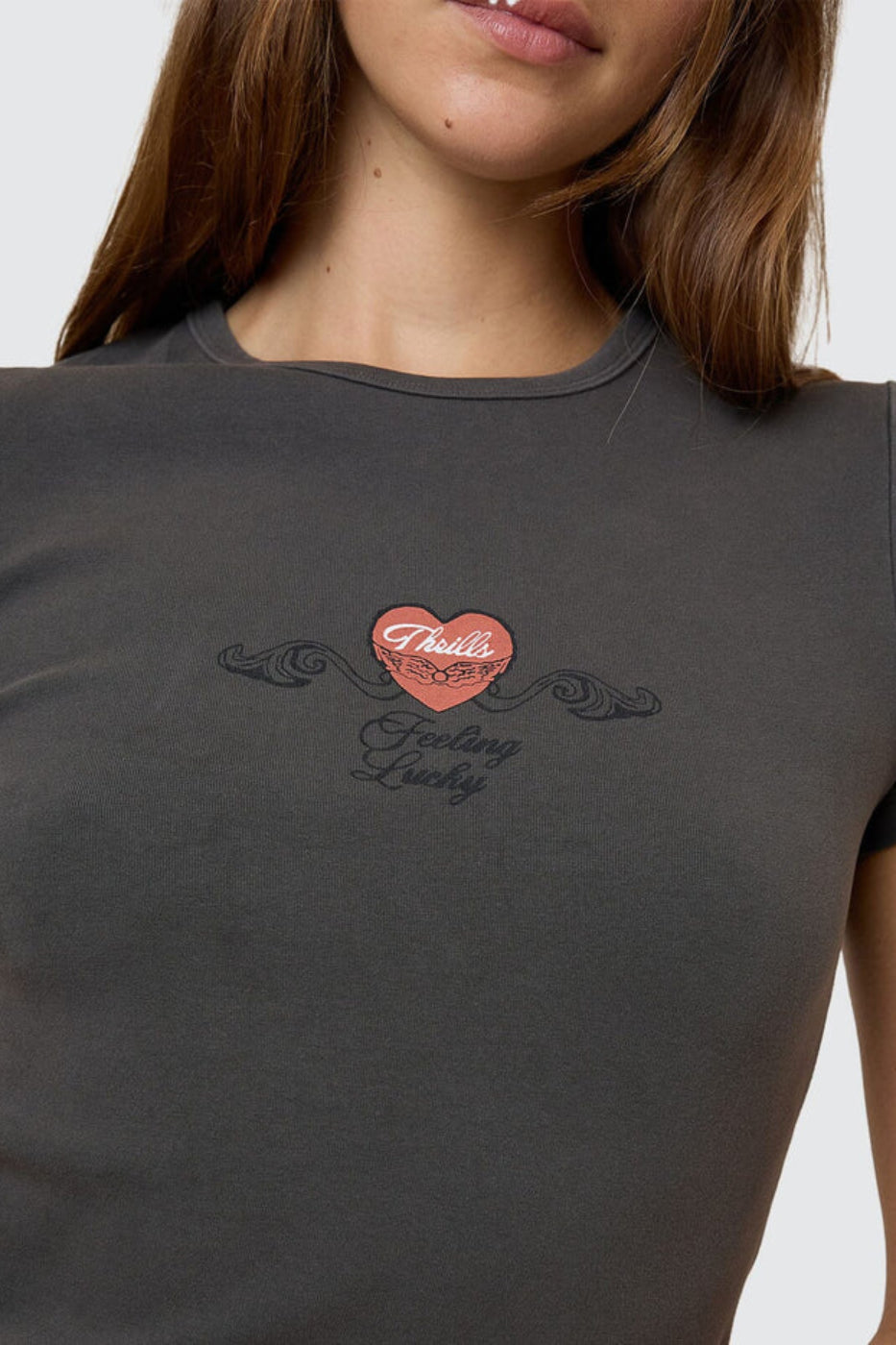 Thrills Feeling Lucky Club Tee - Merch Black