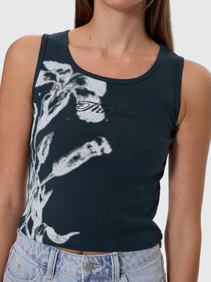 Thrills Invigorate Y2K Tank Jasper Green