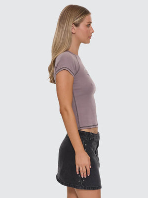 Thrills Glitch Studded Raglan Club Tee Shroom