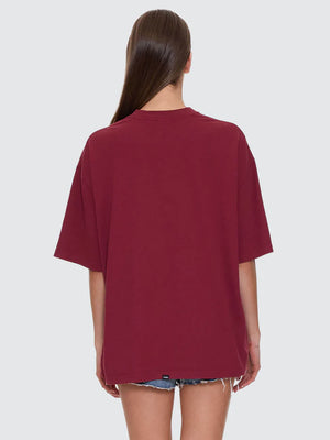 Thrills Full Bloom Oversized Tee Pomegranate