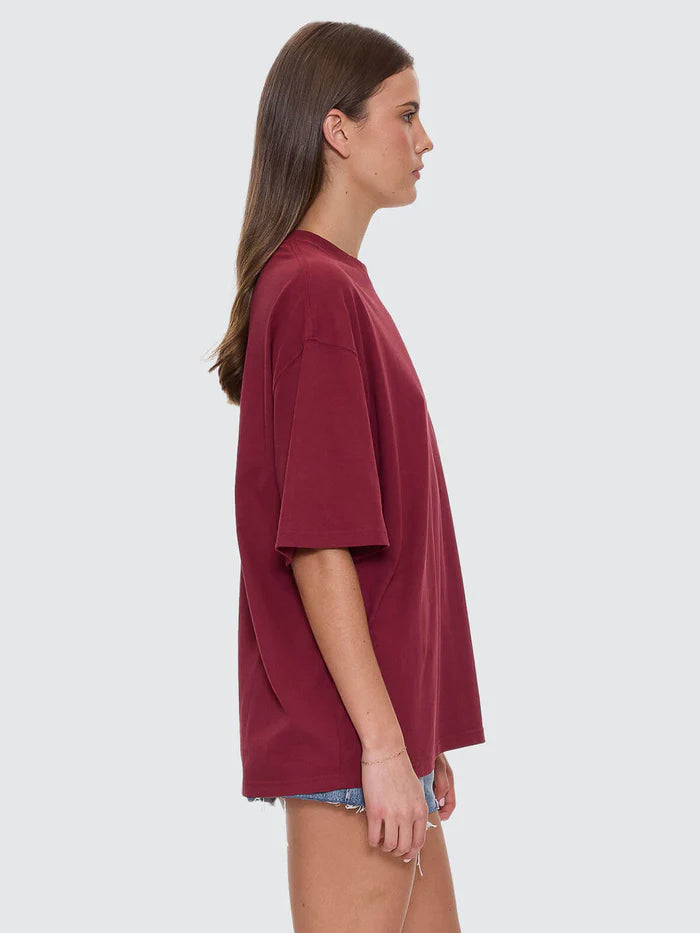 Thrills Full Bloom Oversized Tee Pomegranate