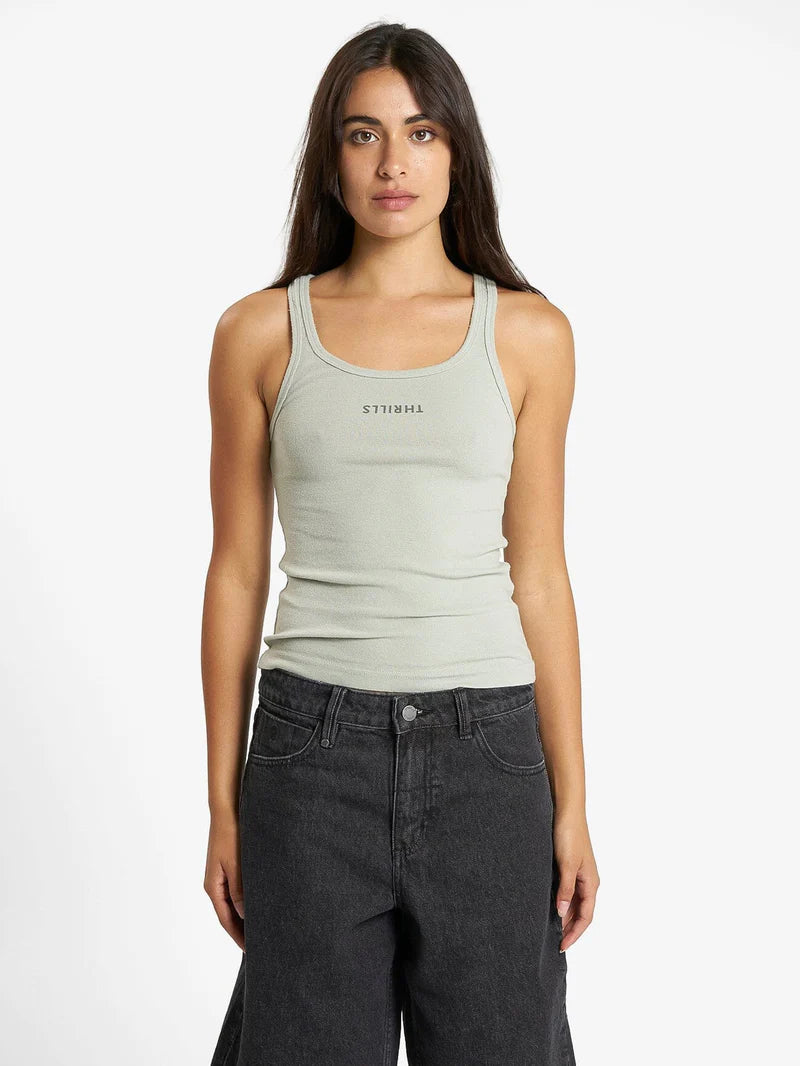 Thrills Minimal Thrills Scoop Tank Sage Grey