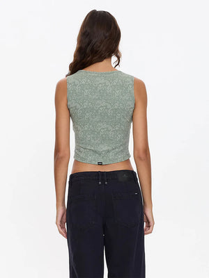 Thrills Speak No Evil Y2K Tank Dirty Sage