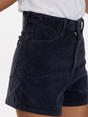 Thrills Erica High Rise Cord Short Total Eclipse