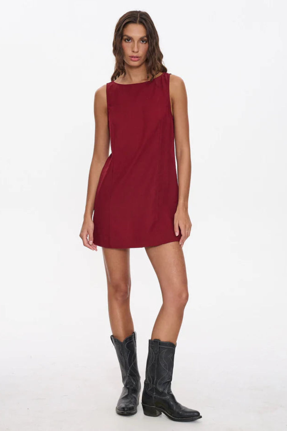 Thrills Knox Mini Dress - Garnet Red