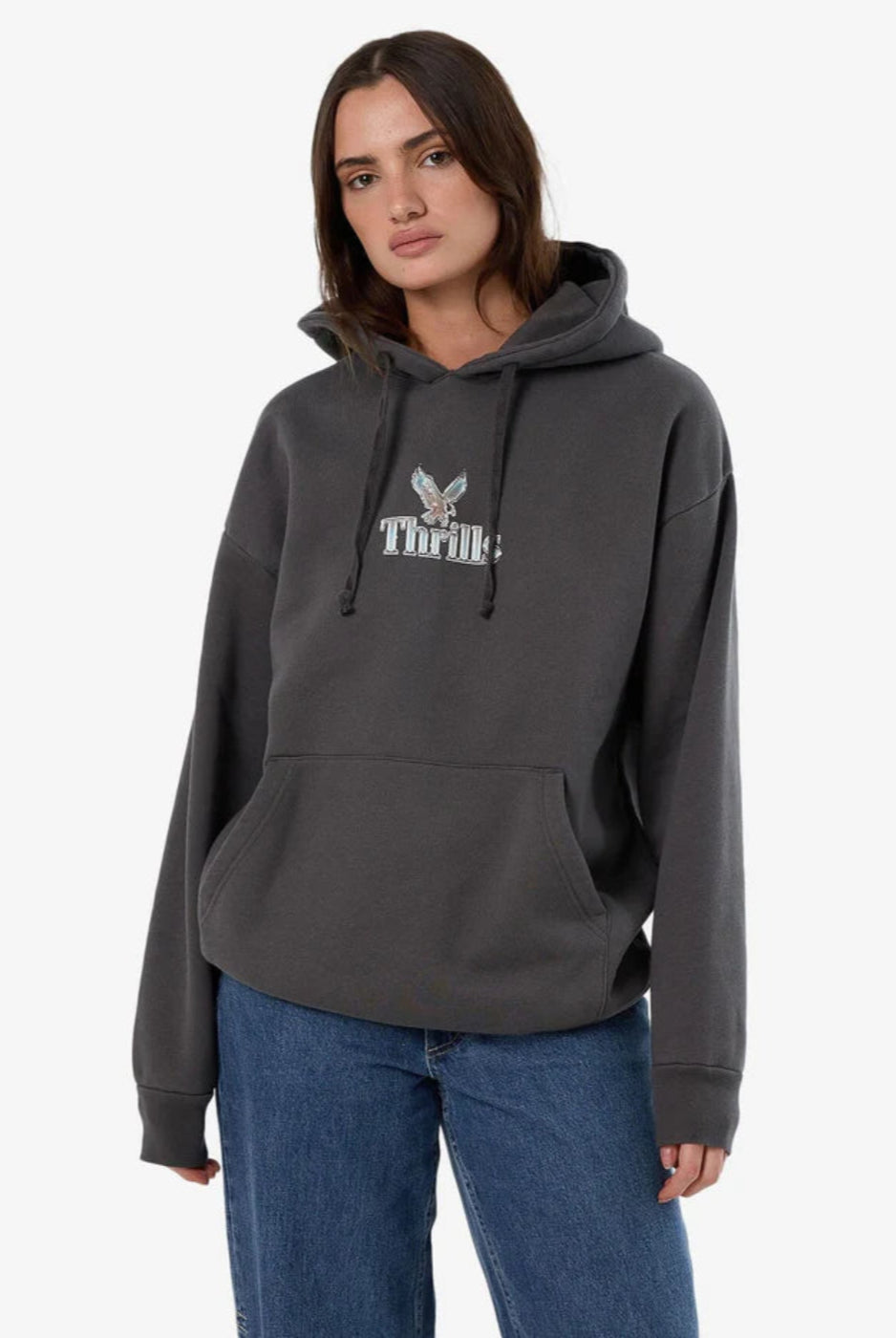 Thrills Strength And Glory Slouch Hood Merch Black