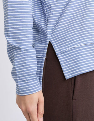 Foxwood Eddie Stripe Top Country Blue