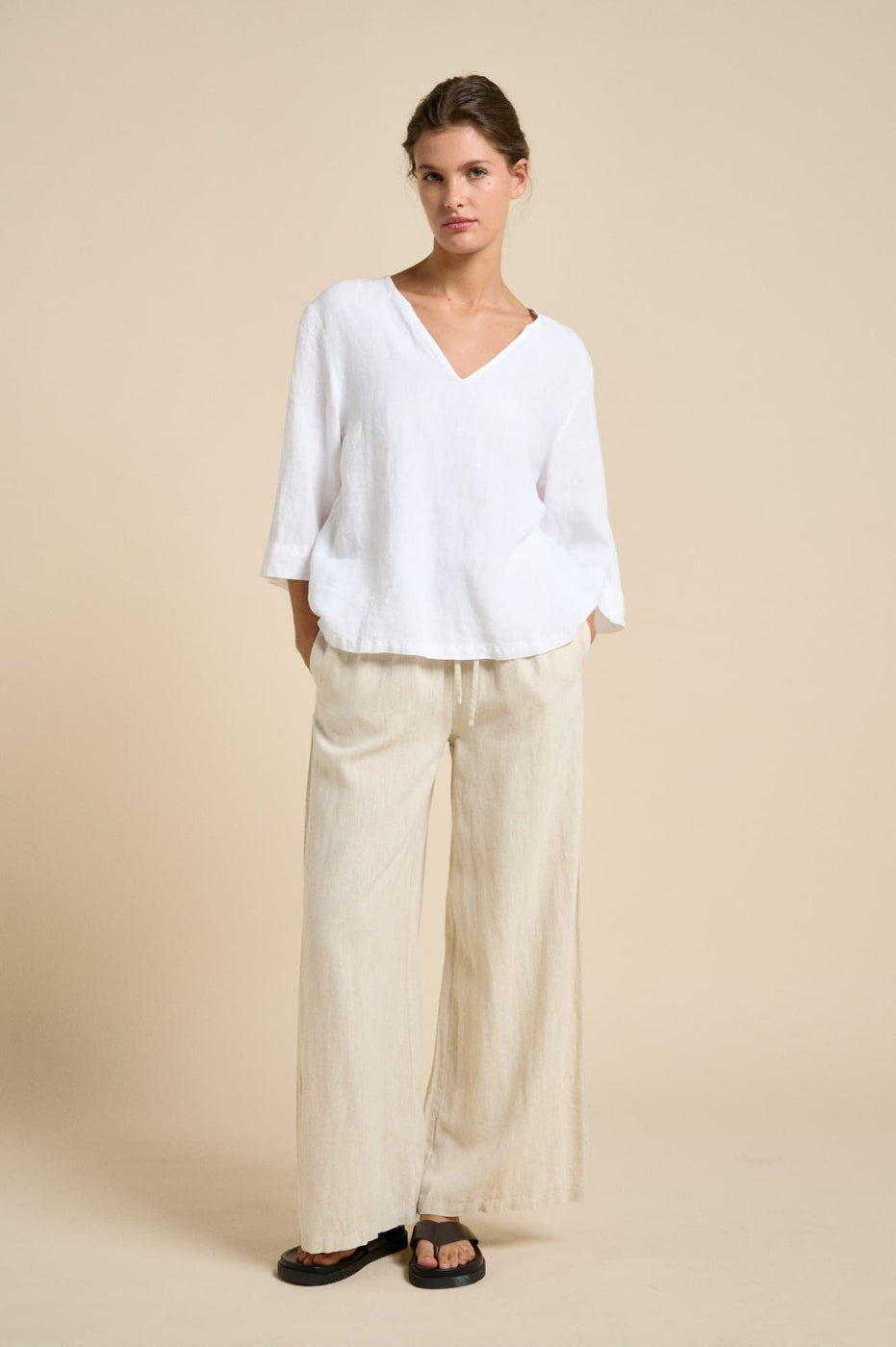 Little Lies Andrea Top White