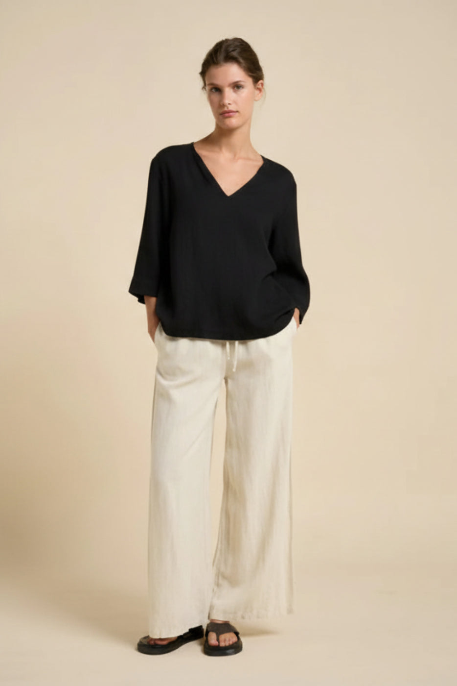 Little Lies Andrea Top Black
